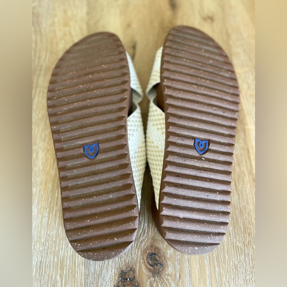 Rothy’s Weekend Slide Hemp Sandals Size 8.5 Cream Beige - Picture 7 of 10